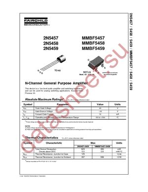 2N5457_D74Z datasheet  